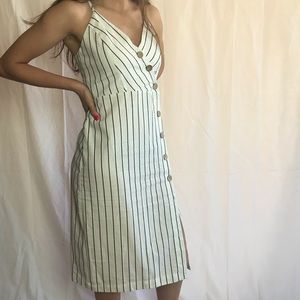 Button down midi dress